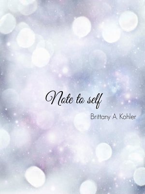 cover image of Note To Self